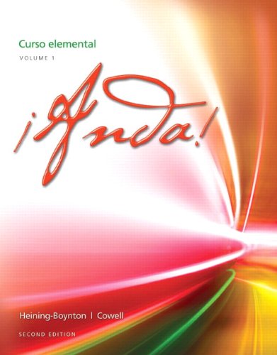 Book Cover ¡Anda! Curso elemental, Volume 1 (2nd Edition)