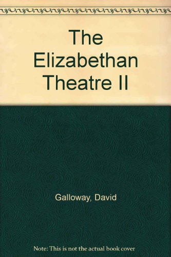 Book Cover The Elizabethan Theatre II