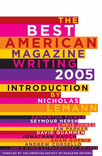 Book Cover The Best American Magazine Writing 2005