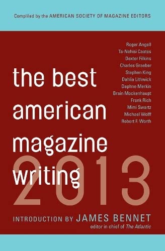 Book Cover The Best American Magazine Writing 2013