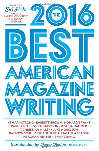 Book Cover The Best American Magazine Writing 2016