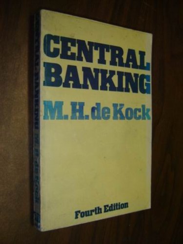Book Cover Central banking