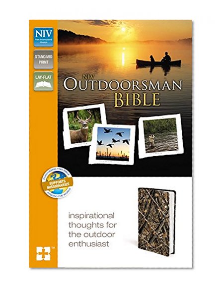 Book Cover NIV, Outdoorsman Bible, Imitation Leather, Brown, Red Letter Edition