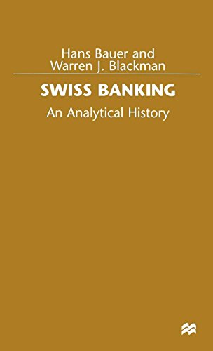 Book Cover Swiss Banking: An Analytical History