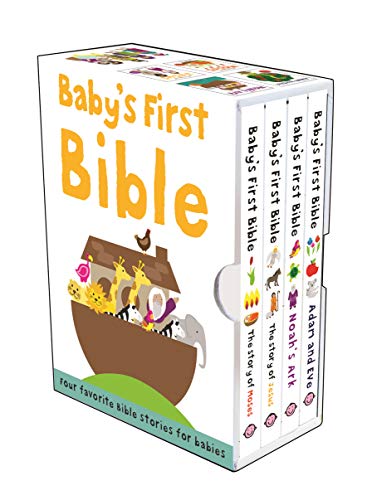 Book Cover Baby's First Bible Boxed Set: The Story of Moses, The Story of Jesus, Noah's Ark, and Adam and Eve (Bible Stories)