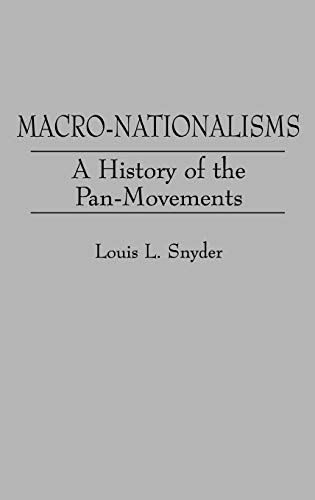 Book Cover Macro-Nationalisms: A History of the Pan-Movements (Contributions in Political Science)