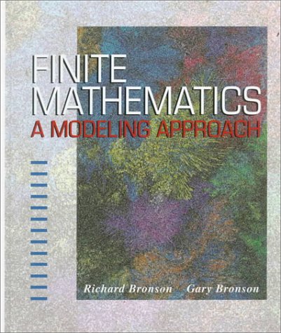 Book Cover Finite Mathematics: A Modeling Approach