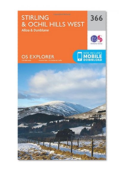 Book Cover Stirling and Ochil Hills West (OS Explorer Map)