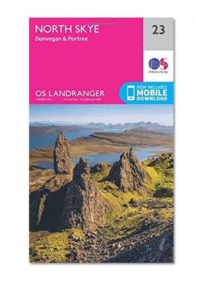 Book Cover LR023: North Skye, Dunvegan & Portree (OS Landranger Map)