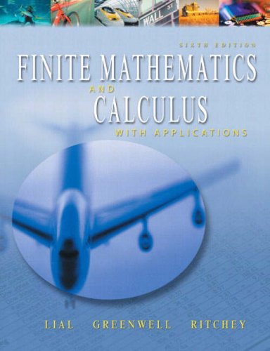 Book Cover Finite Mathematics and Calculus With Applications