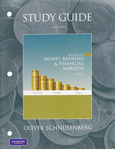 Book Cover Study Guide for Principles of Money, Banking & Financial Markets