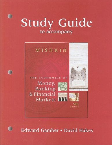 Book Cover Study Guide for The Economics of Money, Banking, and Financial Markets