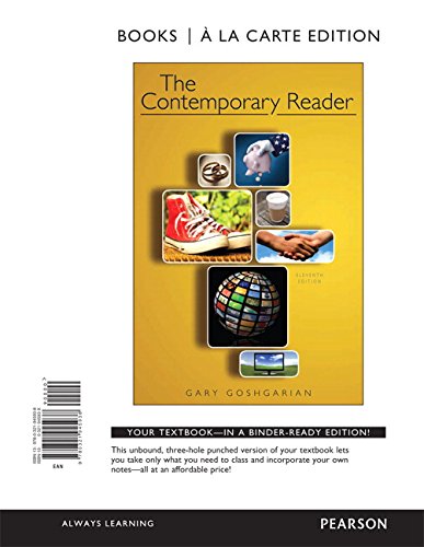 Book Cover The Contemporary Reader, Books a la Carte Edition (11th Edition)
