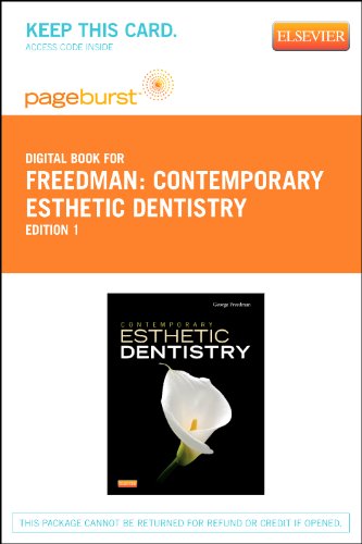Book Cover Contemporary Esthetic Dentistry - Elsevier eBook on VitalSource (Retail Access Card), 1e (Pageburst Digital Book)