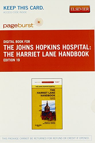 Book Cover The Harriet Lane Handbook - Elsevier E-Book on VitalSource (Retail Access Card): Mobile Medicine Series, Expert Consult: Online and Print, 19e