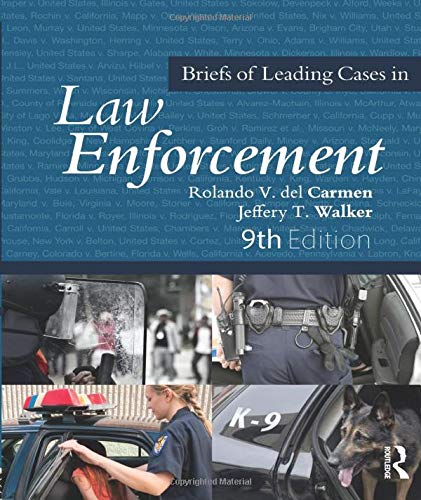 Book Cover Briefs of Leading Cases in Law Enforcement