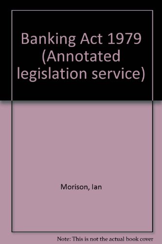 Book Cover Banking Act 1979 (Annotated legislation service)