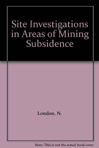 Book Cover Site Investigations in Areas of Mining Subsidence