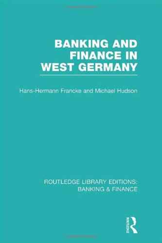 Book Cover Banking and Finance in West Germany (RLE Banking & Finance)