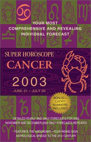 Book Cover Super Horoscopes 2003: Cancer
