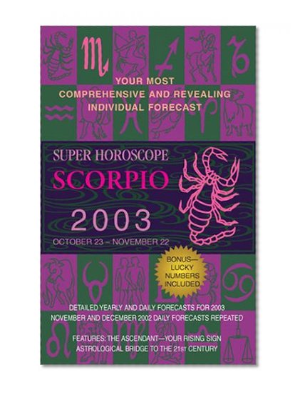 Book Cover Super Horoscopes 2003: Scorpio