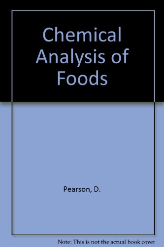 Book Cover Chemical Analysis of Foods