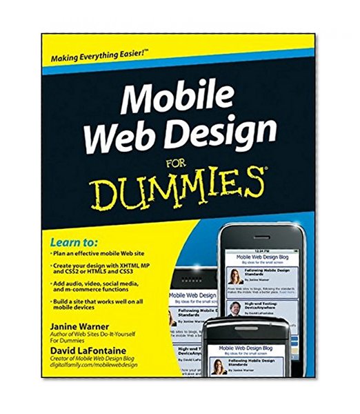 Book Cover Mobile Web Design For Dummies