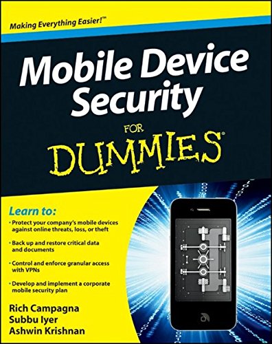 Book Cover Mobile Device Security For Dummies