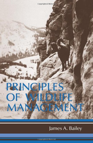 Book Cover Principles of Wildlife Management