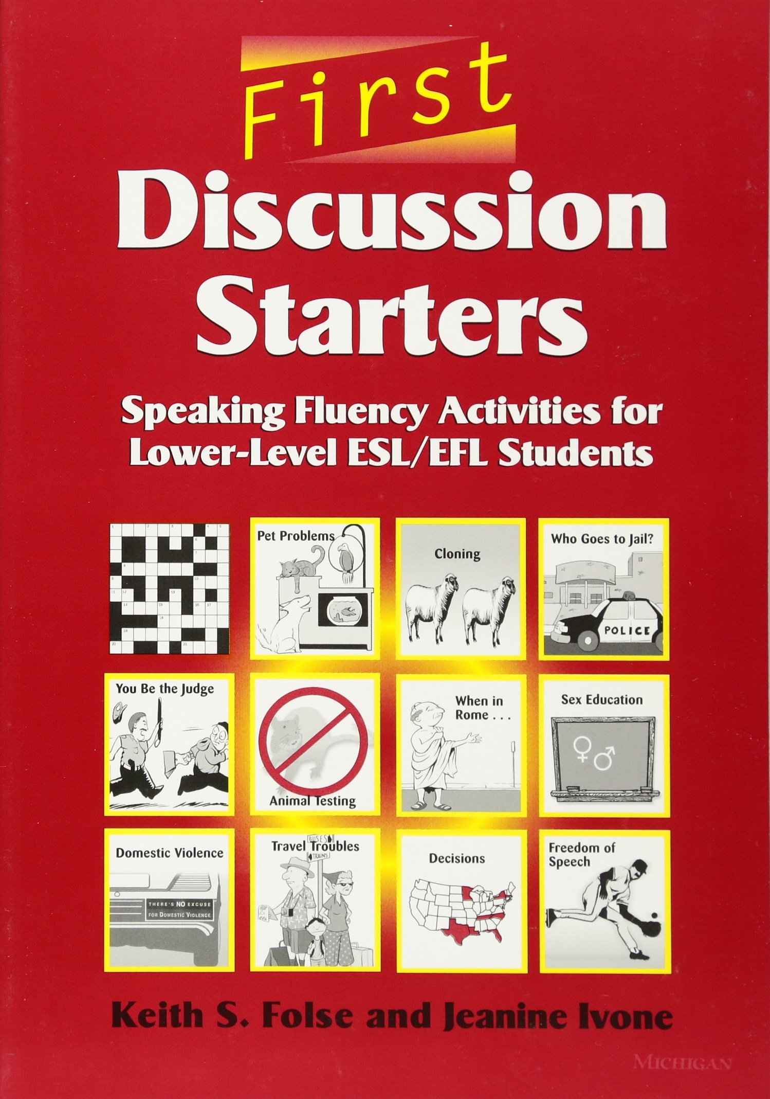 Book Cover First Discussion Starters: Speaking Fluency Activities for Lower-Level ESL/EFL Students