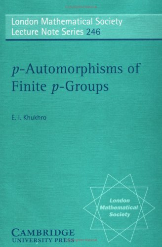Book Cover p-Automorphisms of Finite p-Groups (London Mathematical Society Lecture Note Series)
