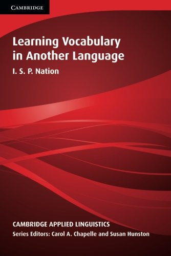 Book Cover Learning Vocabulary in Another Language (Cambridge Applied Linguistics)