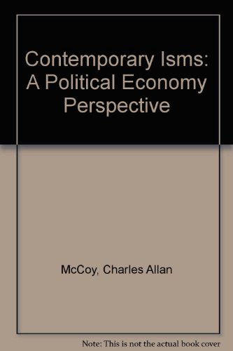 Book Cover Contemporary Isms: A Political Economy Perspective