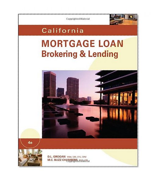 Book Cover California Mortgage Loan Brokering and Lending