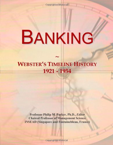 Book Cover Banking: Webster's Timeline History, 1921 - 1954