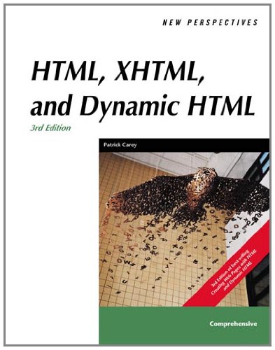 Book Cover New Perspectives on HTML, XHTML, and Dynamic HTML, Comprehensive, Third Edition (New Perspectives Series)