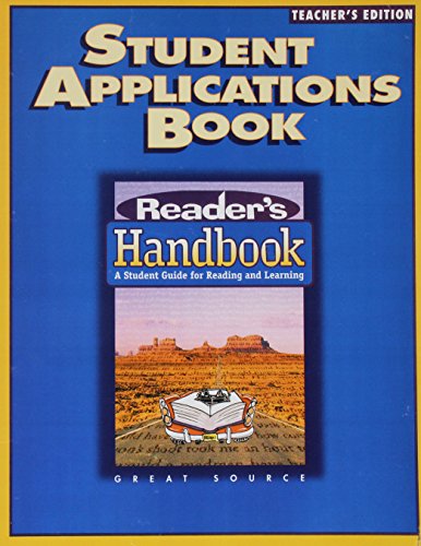 Book Cover Student Applications Book, Teacher's Edition (Reader's Handbook) (Great Source Reader's Handbooks)