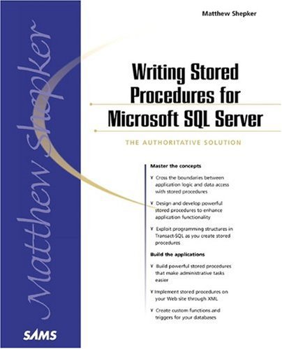 Book Cover Writing Stored Procedures for Microsoft SQL Server