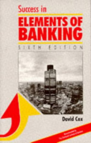 Book Cover Success in Elements of Banking (Success Studybooks)