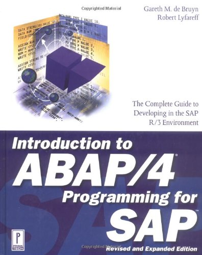 Book Cover Introduction to ABAP/4 Programming for SAP, Revised and Expanded Edition
