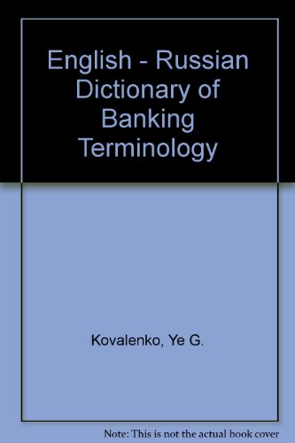 Book Cover English - Russian Dictionary of Banking Terminology (Russian Edition)