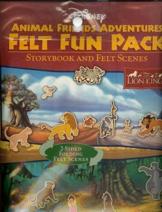 Book Cover Disney Animal Friends Adventures (Lion King & Jungle Book) Storybook & Fun Felt Pack