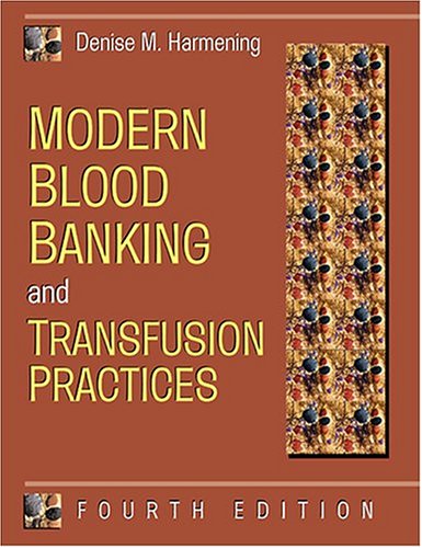Book Cover Modern Blood Banking and Transfusion Practices