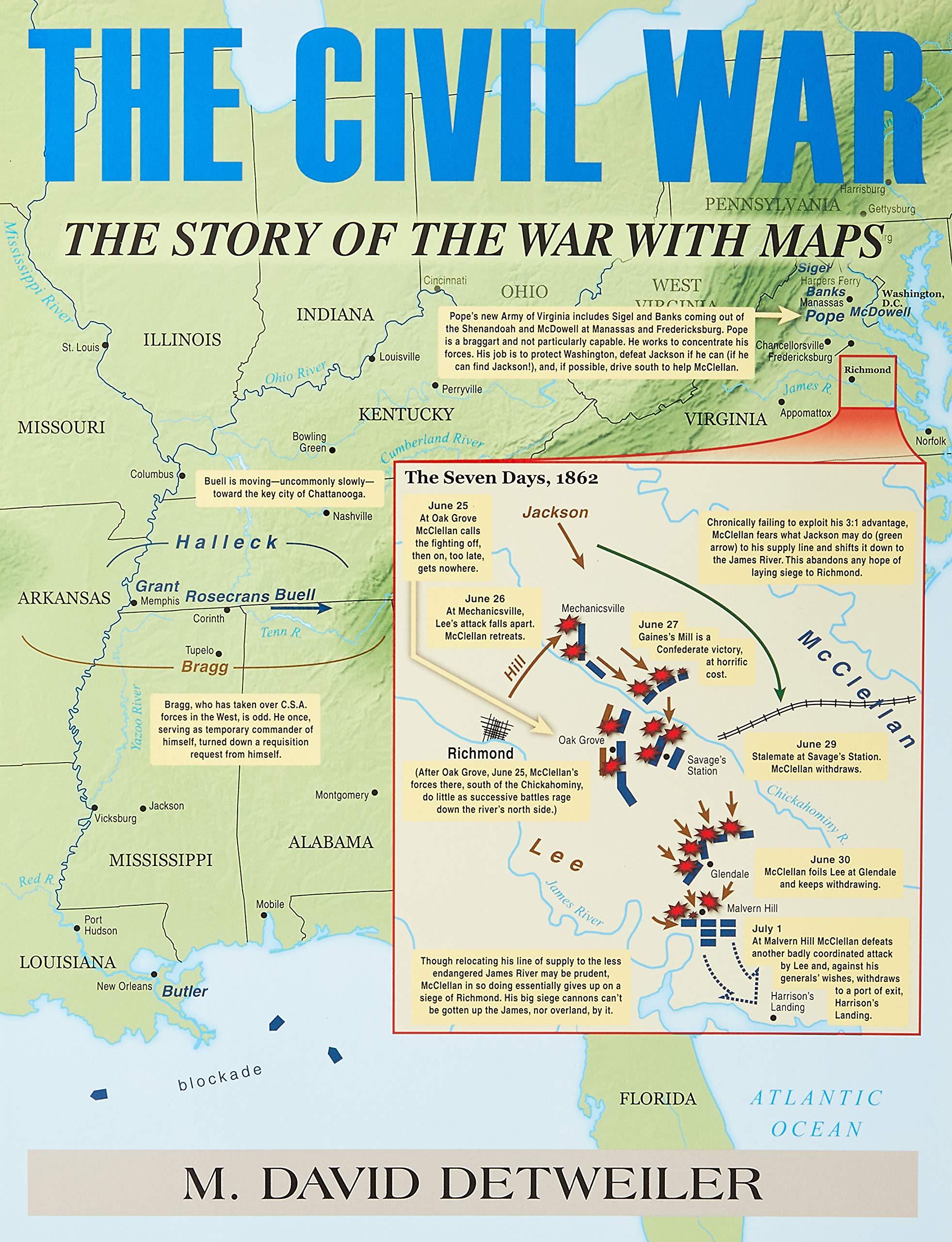 Book Cover The Civil War: The Story of the War with Maps