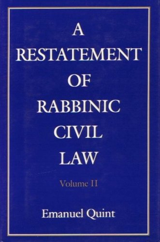Book Cover A Restatement of Rabbinic Civil Law: Vol II, Laws of Loans