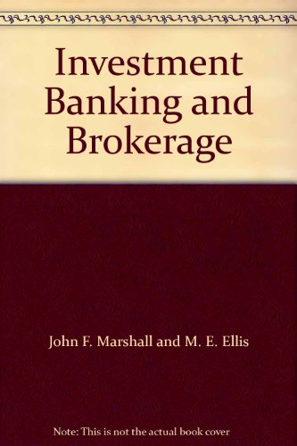Book Cover Investment Banking and Brokerage