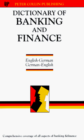 Book Cover Dictionary of Banking & Finance (Bilingual Specialist Dictionaries) (German Edition)