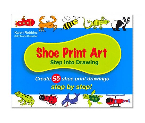 Book Cover Shoe Print Art: Step Into Drawing Step by Step