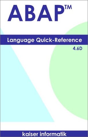 Book Cover ABAP Language Quick-Reference