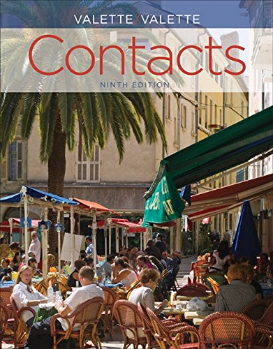 Book Cover Student Activities Manual for Valette/Valette’s Contacts: Langue et culture françaises, 9th
